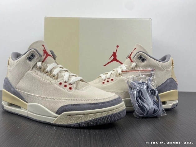 Official Maikesneakers Muslin 3 Jordan DH7139-100 Retro Air 0728